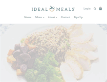 Tablet Screenshot of idealmeals.com